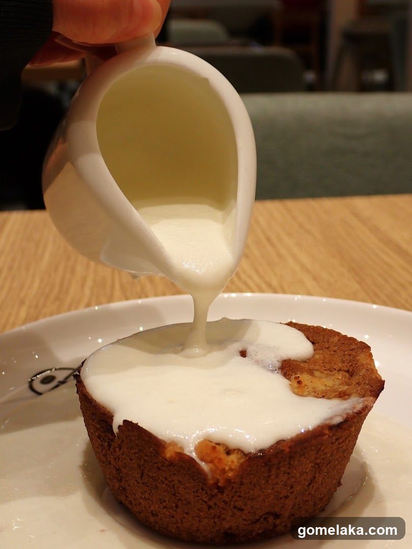 Dessert being served