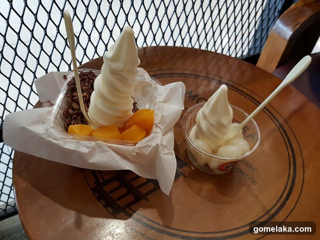 Soft Serve Ice Cream with Toppings