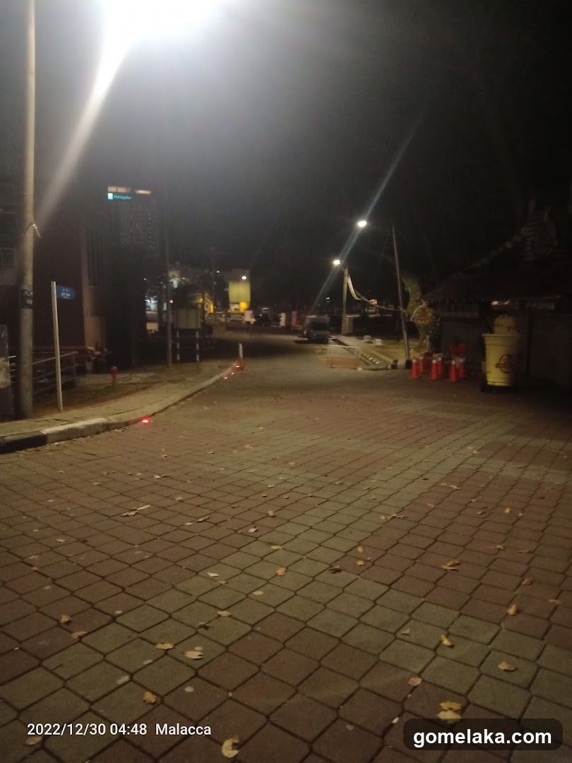 Nighttime street in Malacca