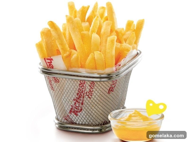 French Fries with Cheese Dip