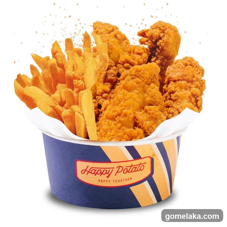 Fried Chicken and Fries Bucket