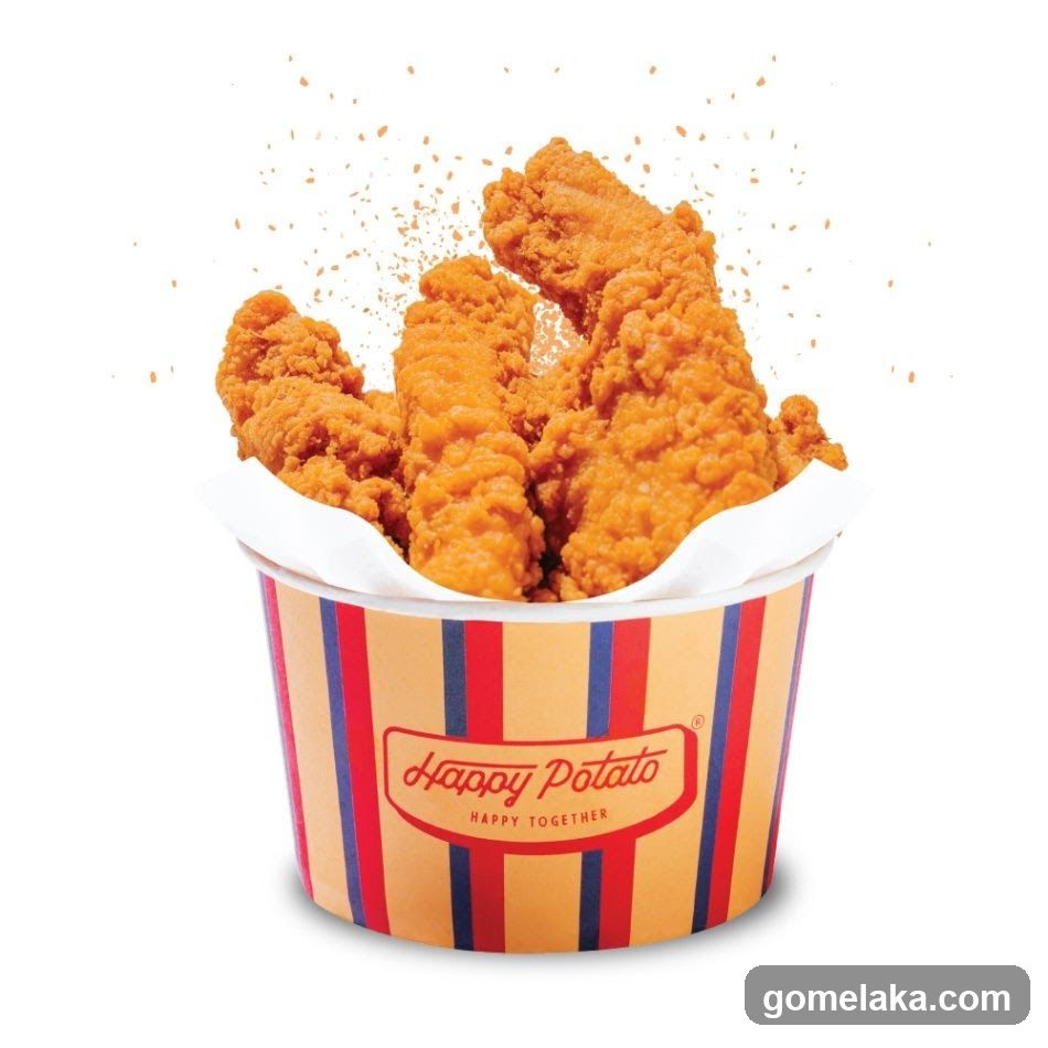 Fried Chicken Strips in a Bucket