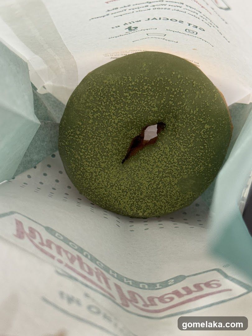 Matcha Donut in Packaging