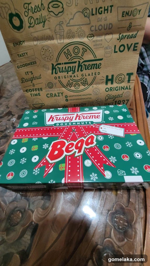 Krispy Kreme Doughnuts Box and Bag