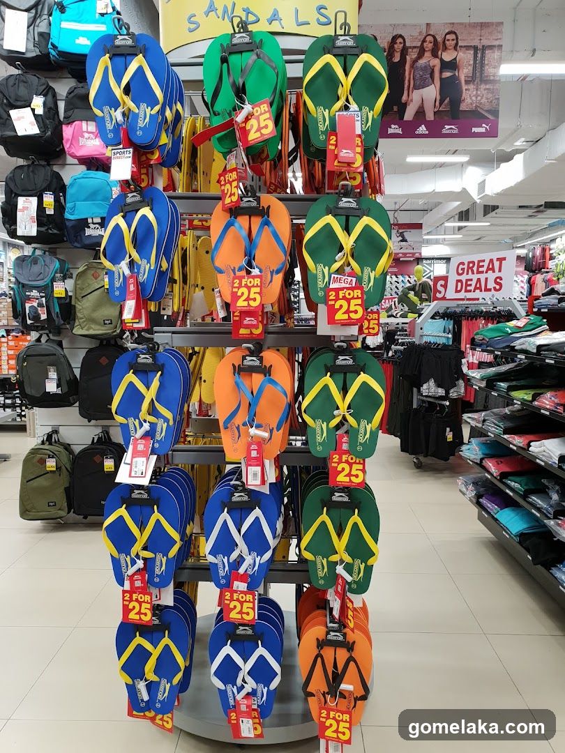 Flip-flops and Sandals Display