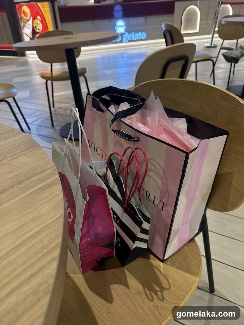 Shopping Bags on Chairs