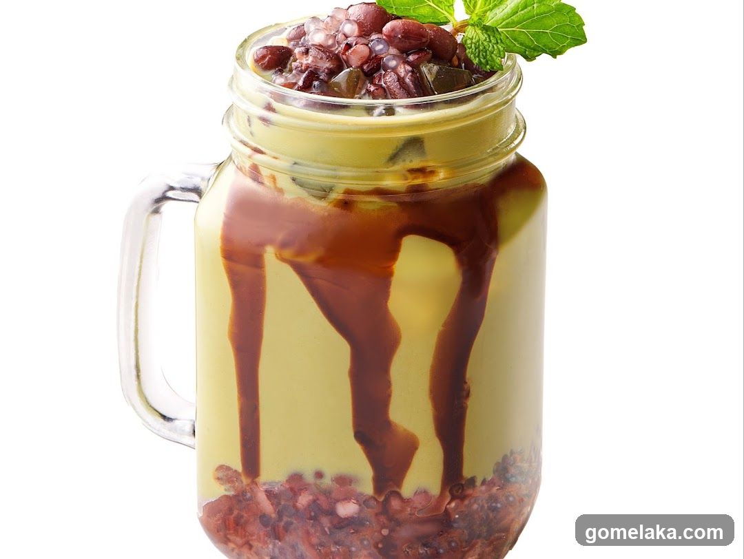 Matcha Red Bean Drink