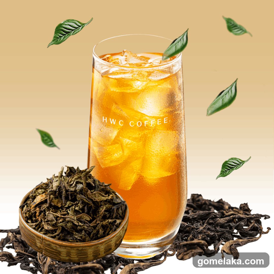 Iced Tea with Tea Leaves