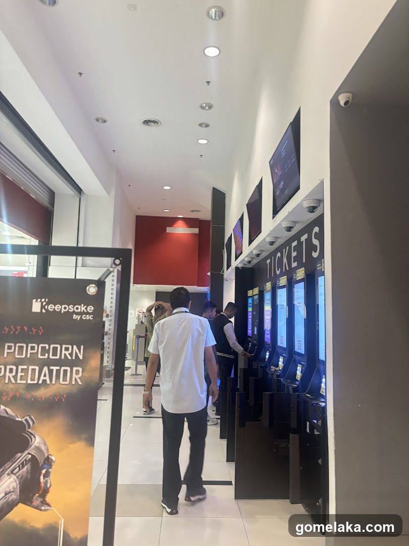 Movie theater lobby