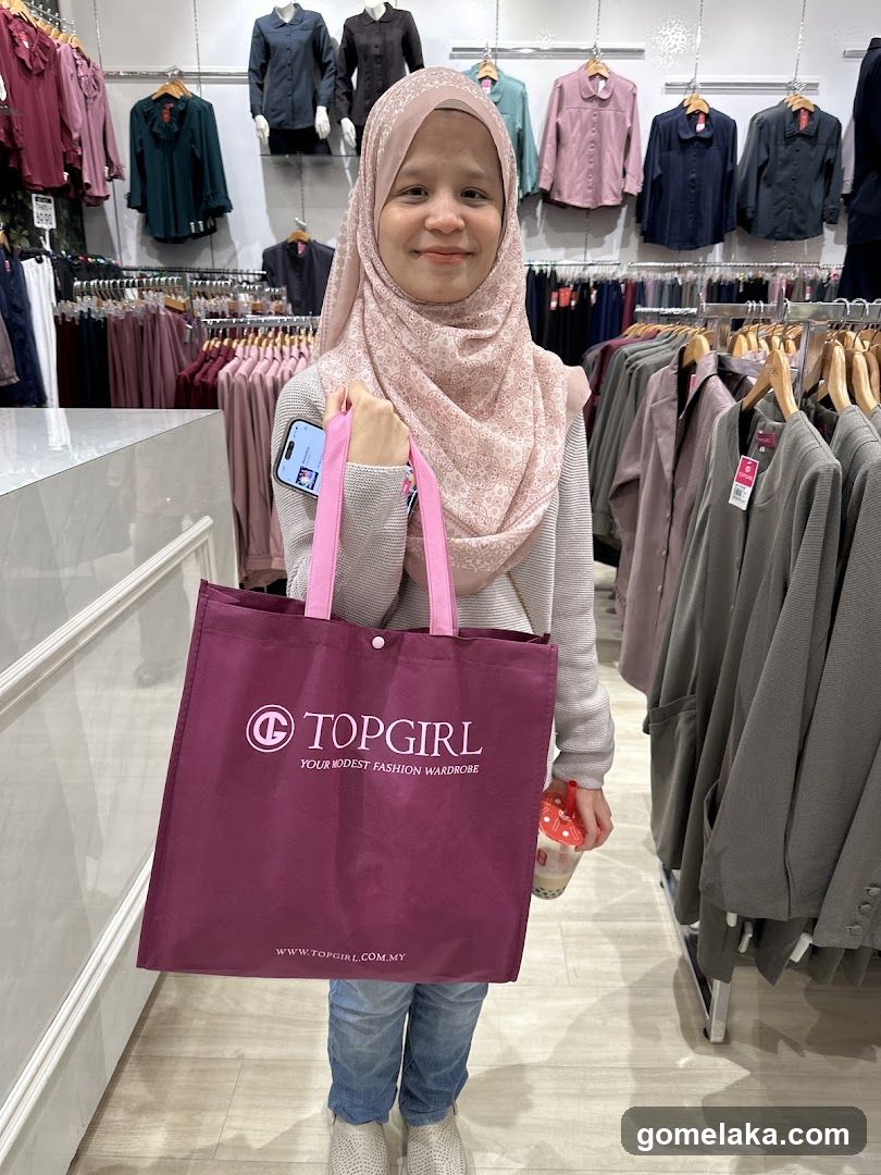 Customer in clothing store