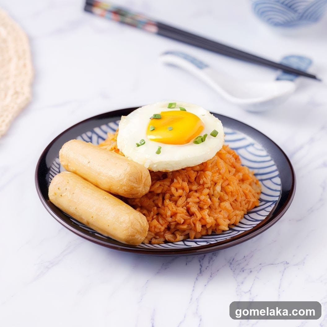 Fried Rice with Sausage and Egg