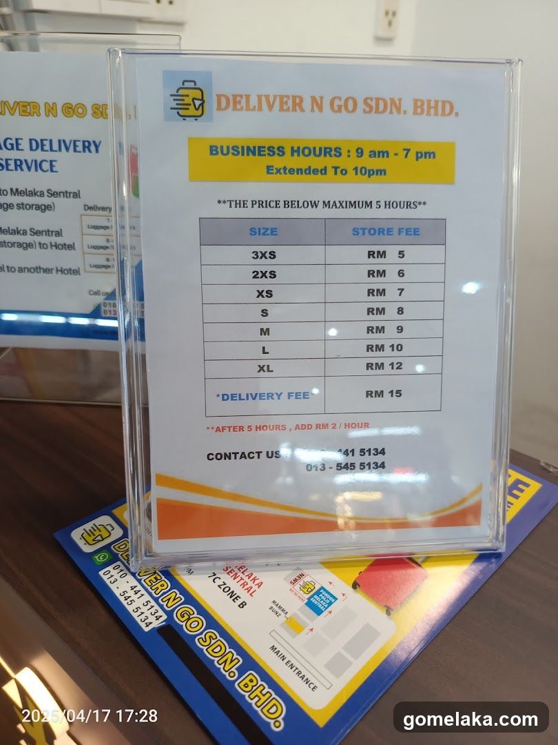 Deliver N Go SDN. BHD. Price List