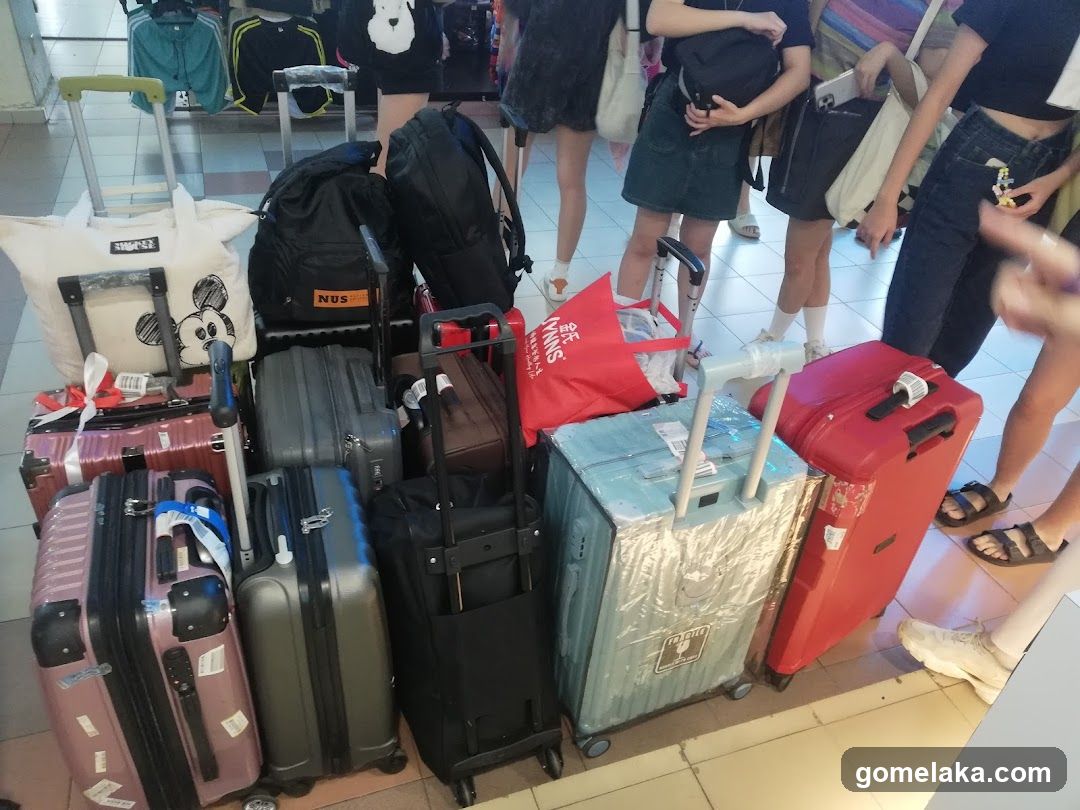 Luggage Display in Store Interior