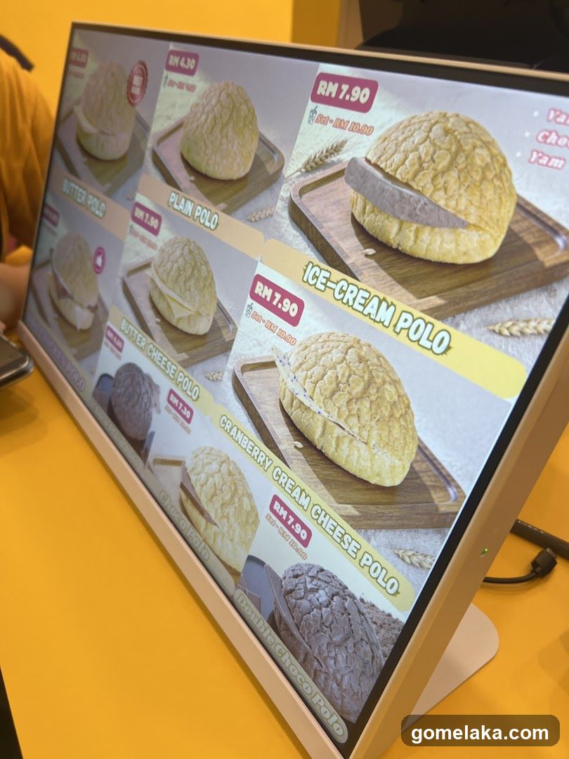 Polo Bread Menu Display
