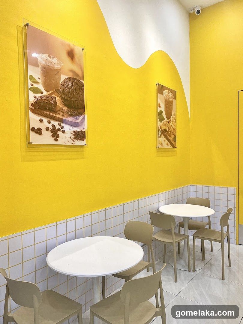 Interior of a café