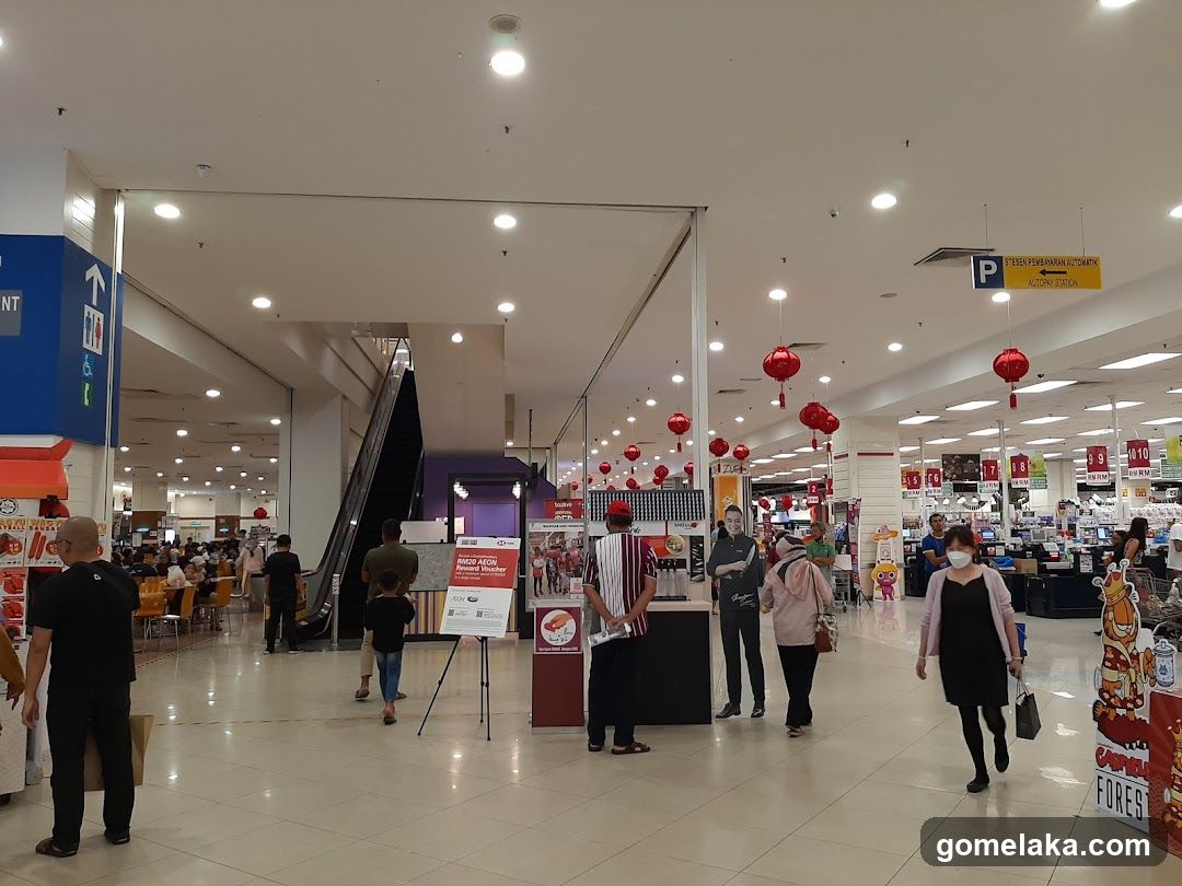 Interior of shopping mall