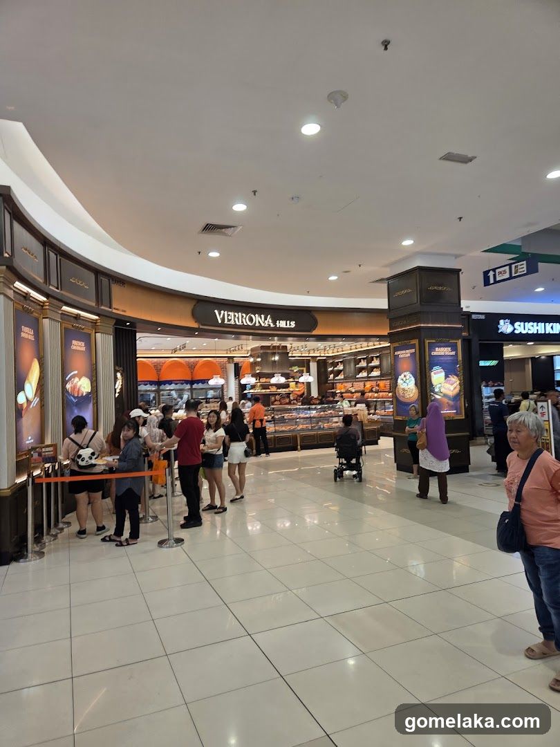 Interior of shopping mall