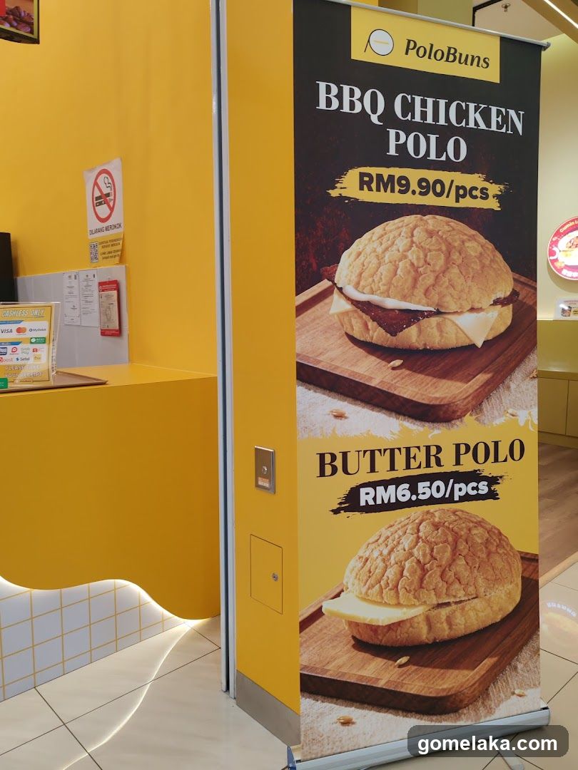 PoloBuns promotional display