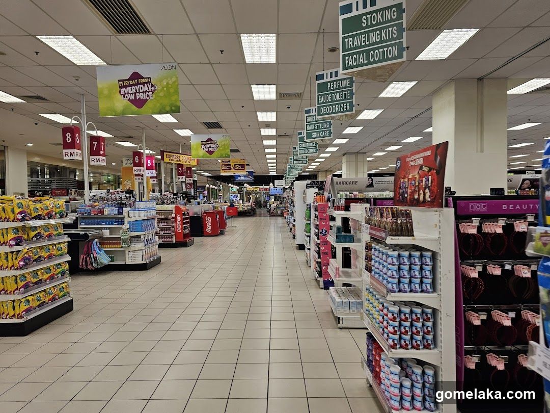 Interior of a retail store