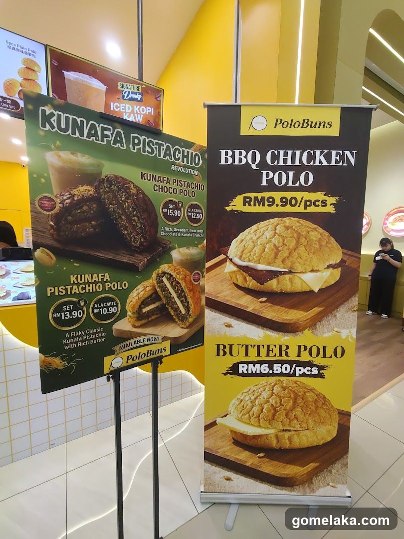PoloBuns promotional display