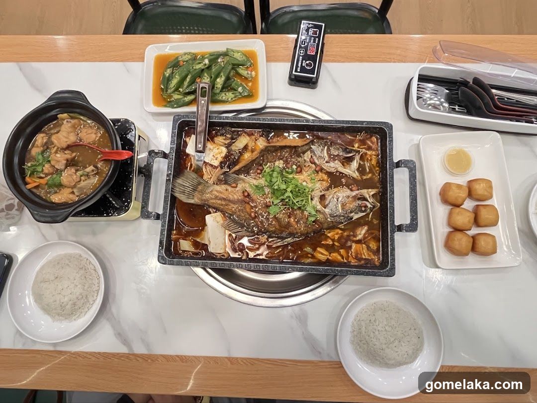 Tabletop Dining Setup