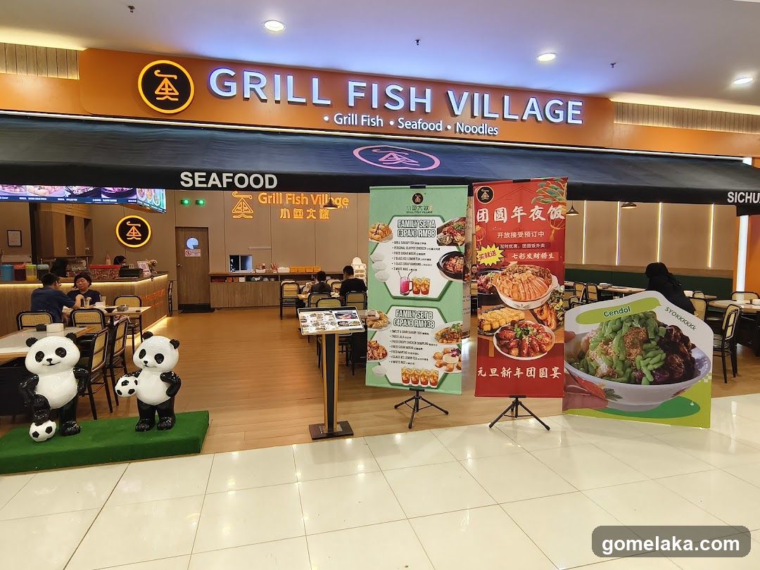 Grill Fish Village storefront interior