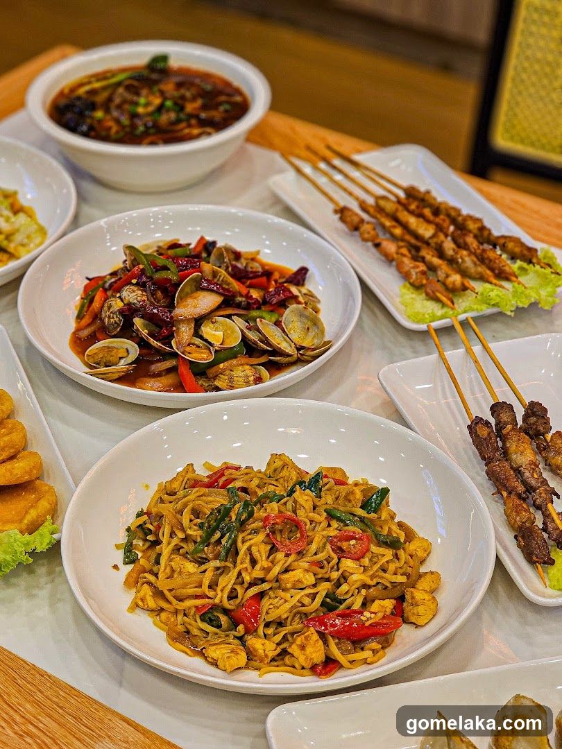 Dining Table with Chinese Cuisine