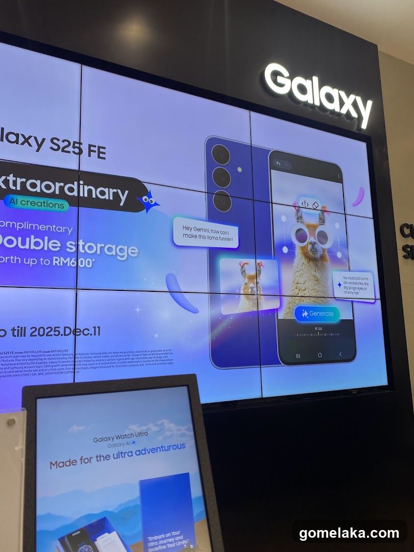 Samsung Galaxy Display Screen
