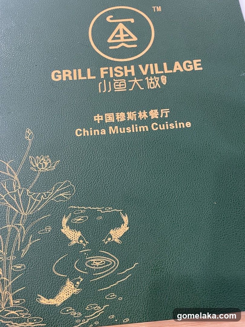 Grill Fish Village Menu Cover