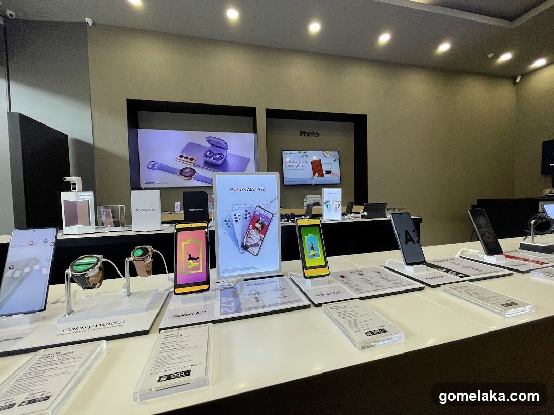 Samsung Product Display Area