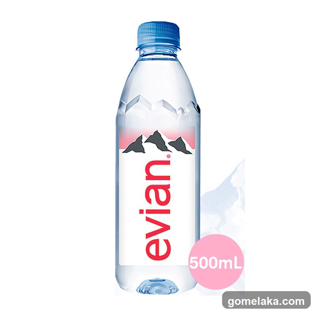Evian Water Bottle