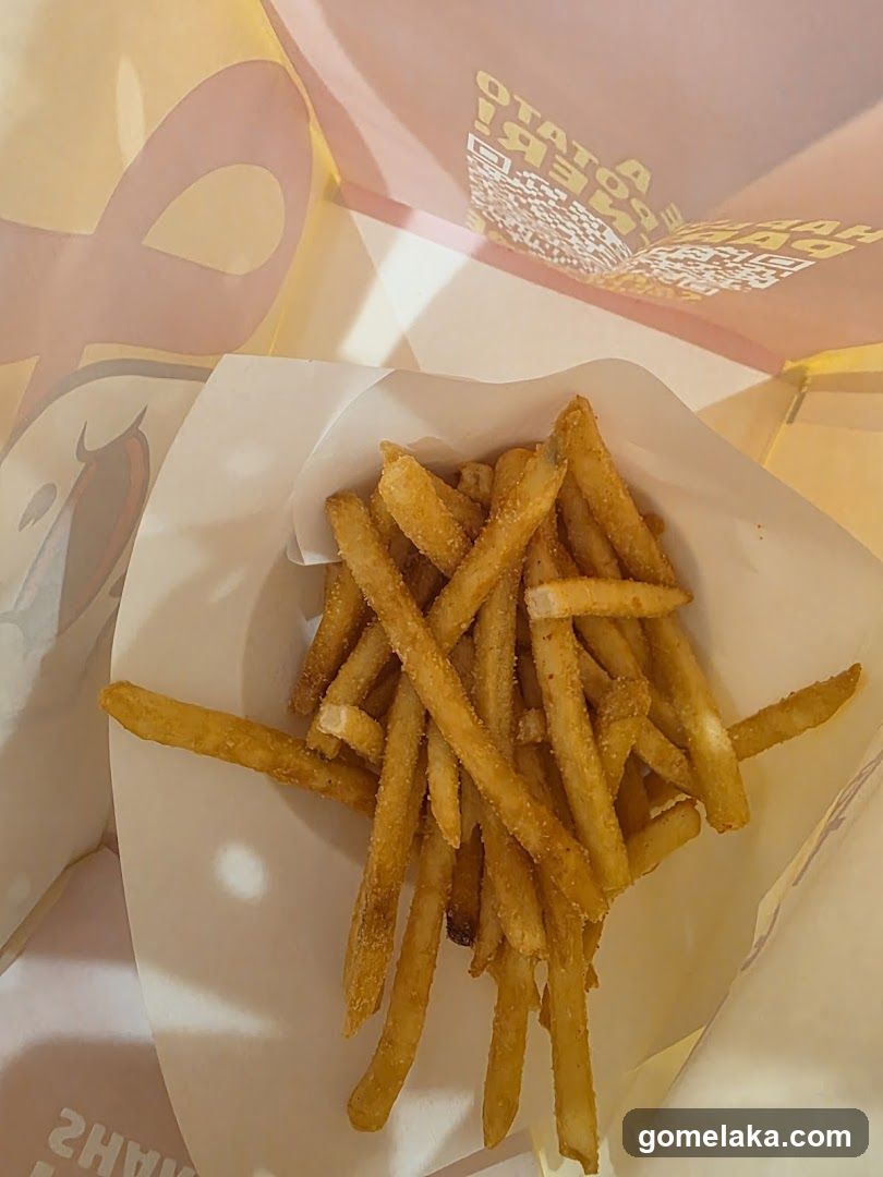 Fries in paper container
