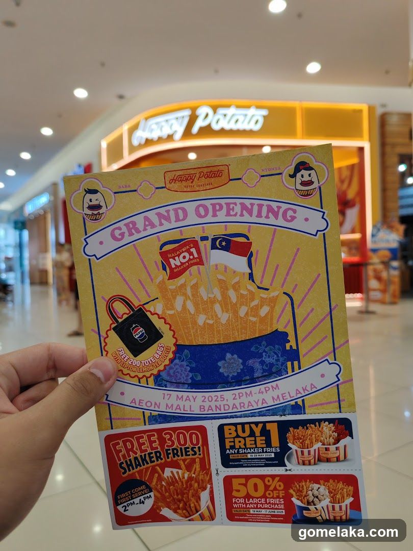 Happy Potato Grand Opening Flyer