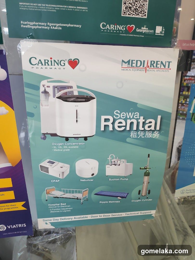Caring Pharmacy Rental Advertisement
