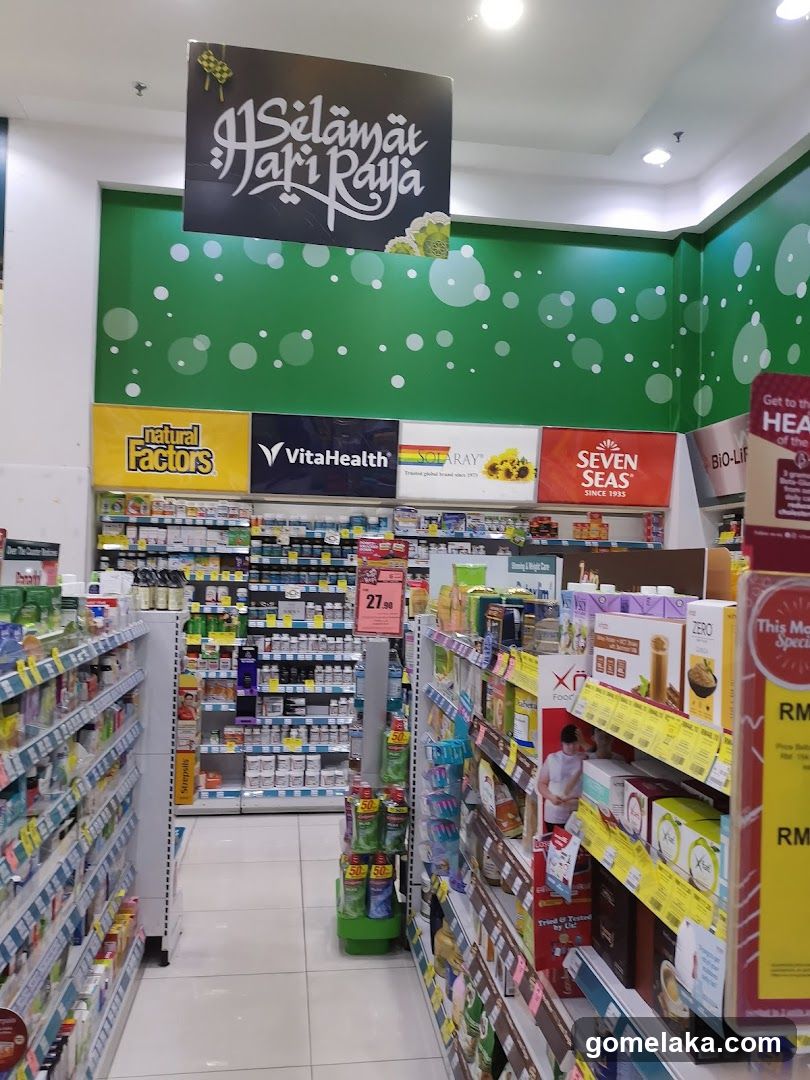 Store Interior with Hari Raya Celebration Signage