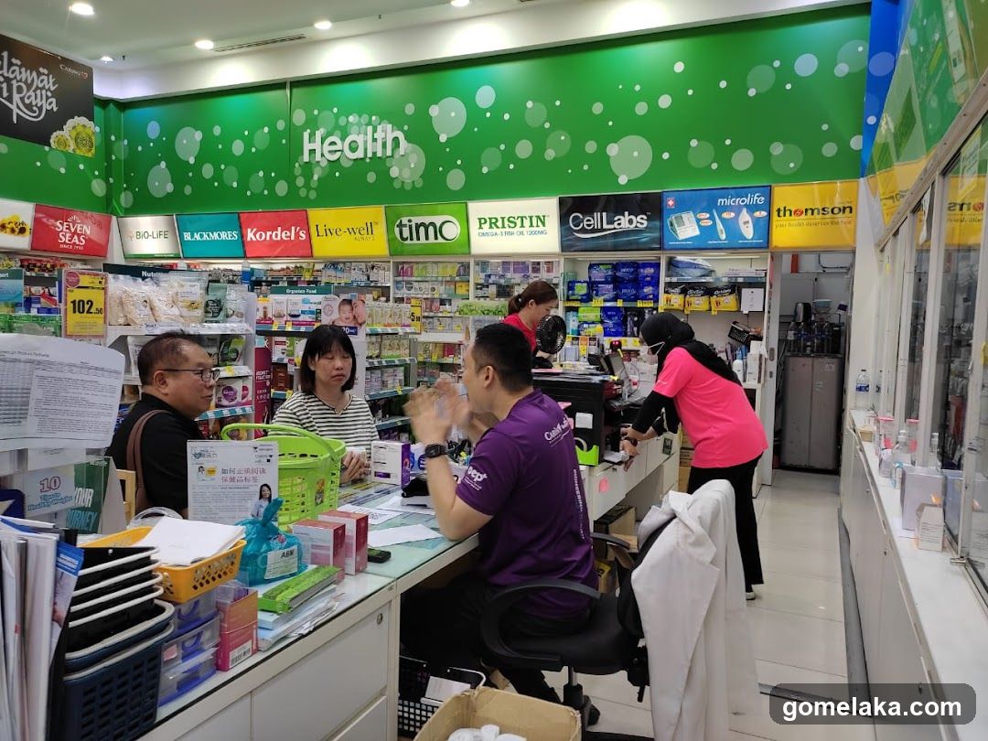 Health store interior