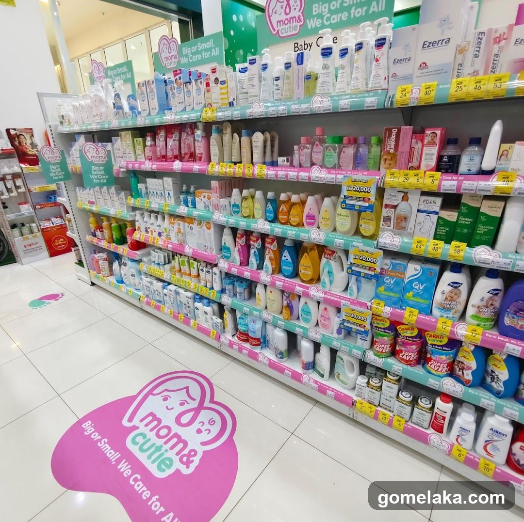 Baby Care Section in Retail Store