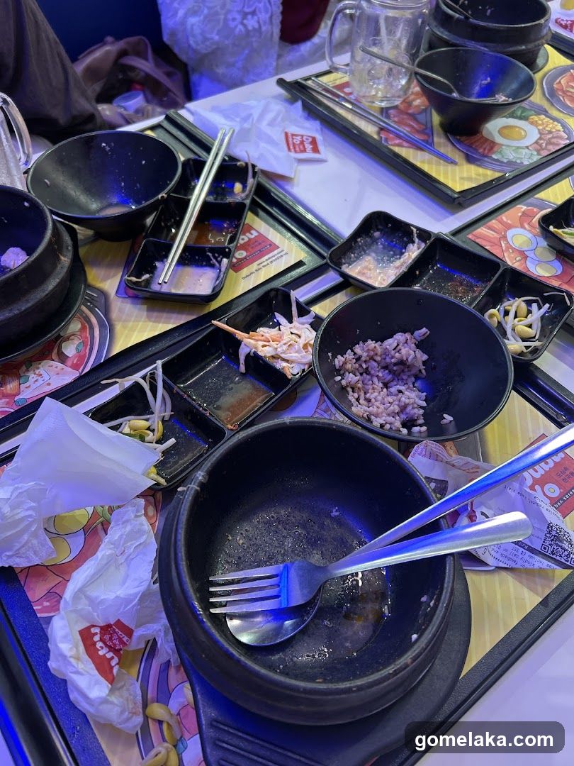 Restaurant Table After Meal