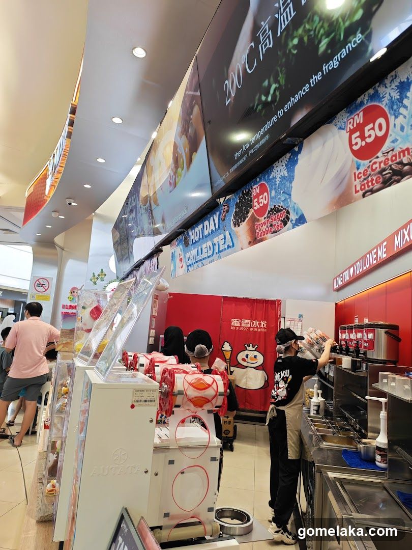 Interior of beverage shop