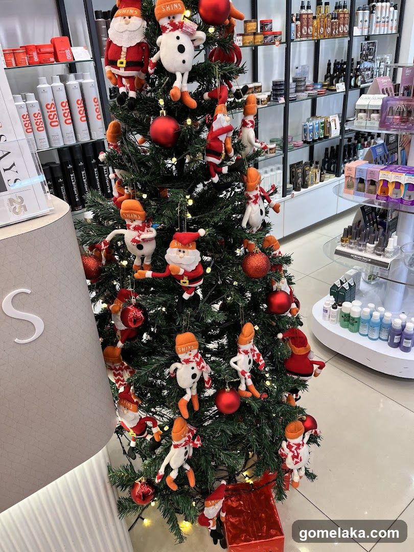 Interior Christmas Tree in Retail Store