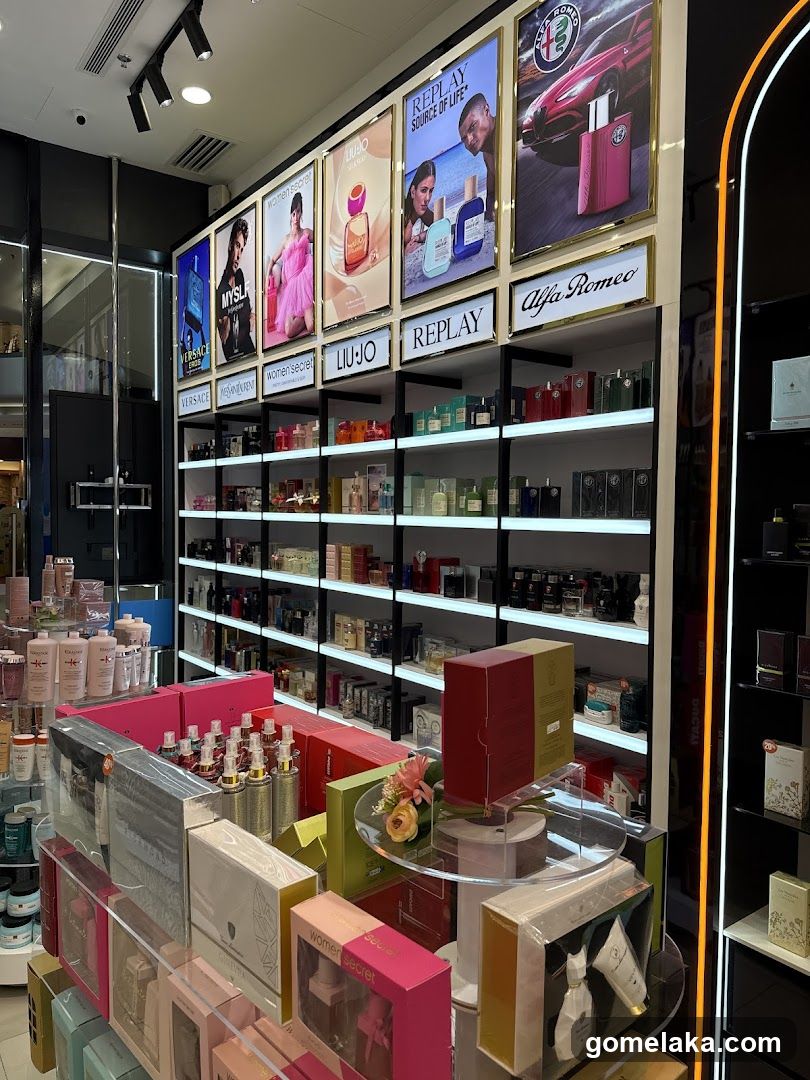 Interior of a fragrance store