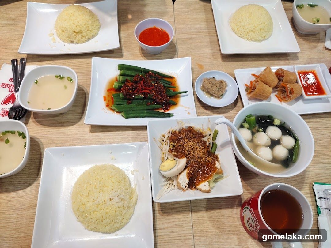 Table Setting with Food Items