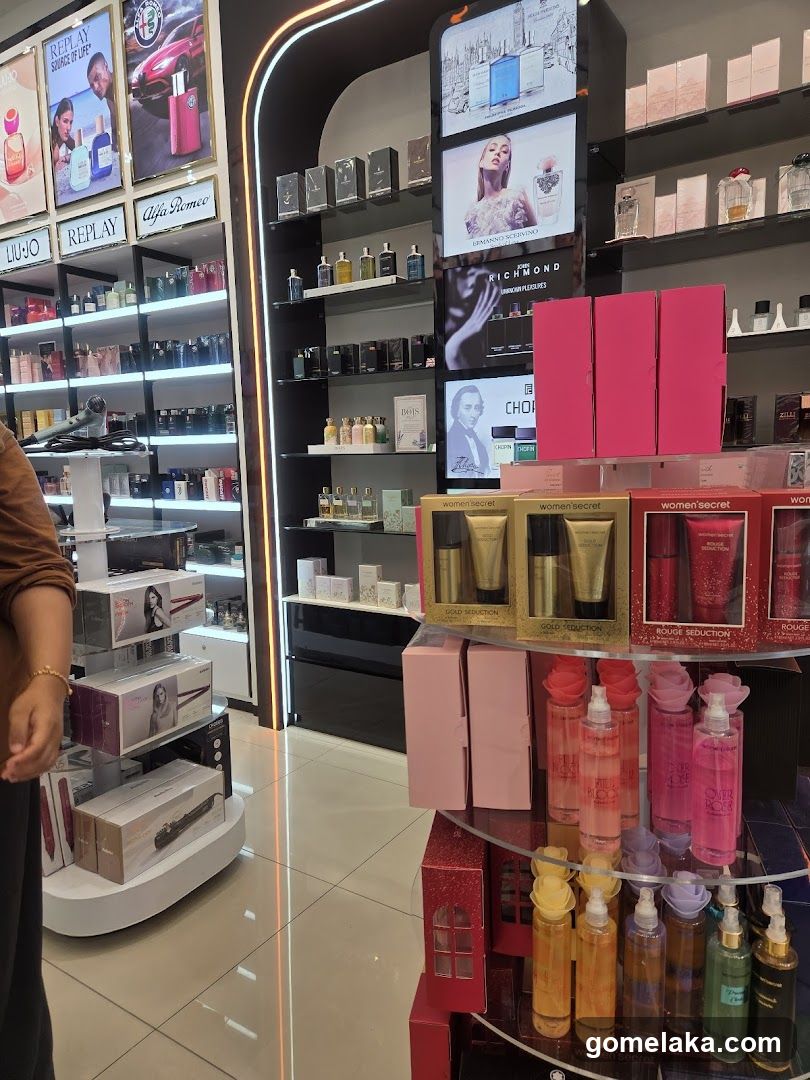 Interior of a perfume and cosmetics store