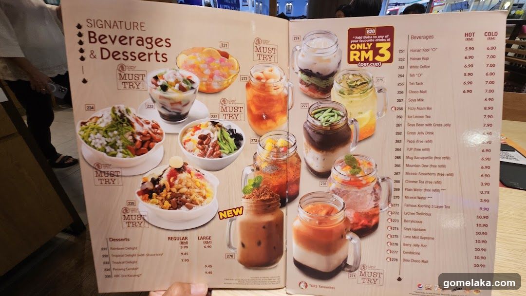Signature Beverages & Desserts Menu