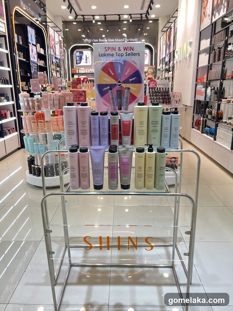 Interior of a beauty retail store
