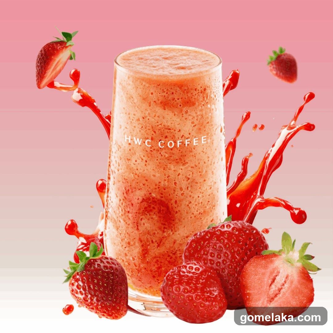 Strawberry Smoothie Advertisement