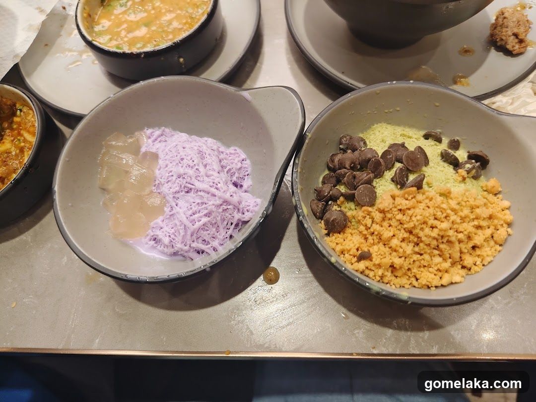 Food Display on Table