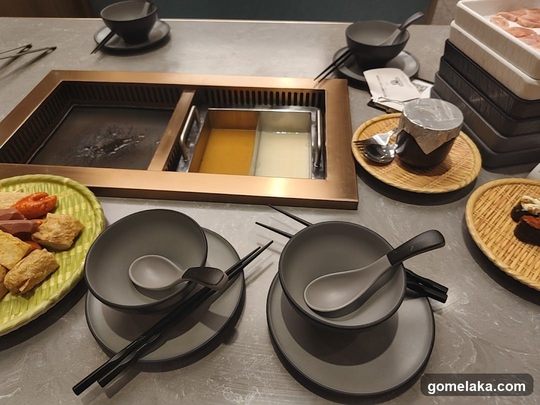 Hot Pot Dining Table Setup