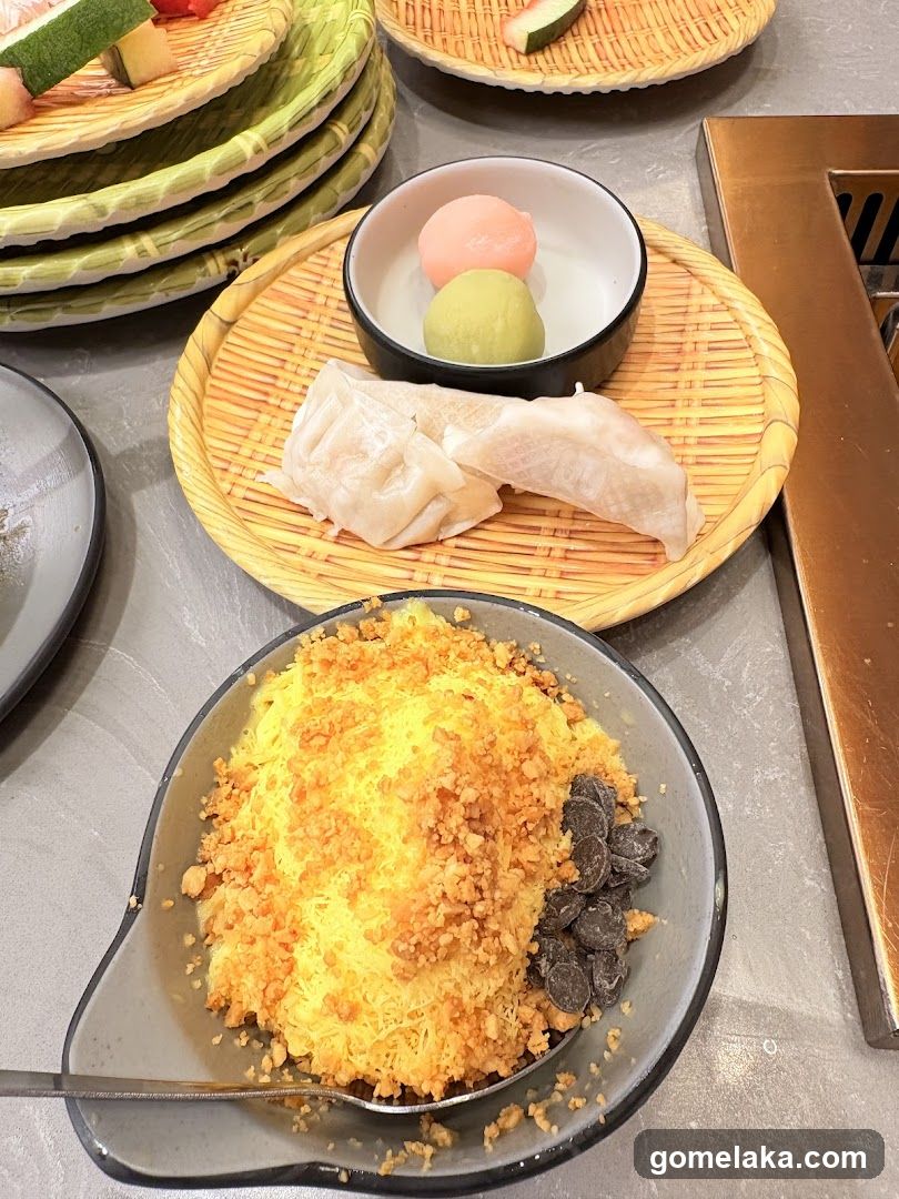 Table Setting with Food Items