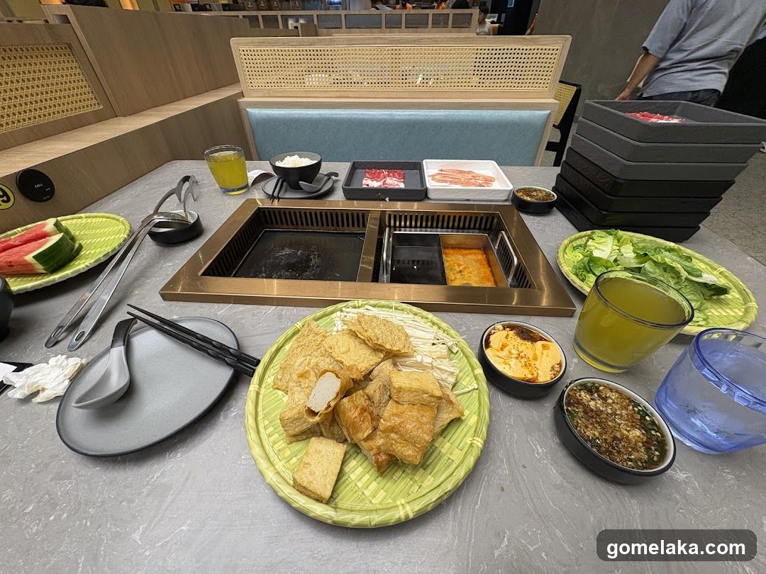 Hot Pot Dining Table Setup